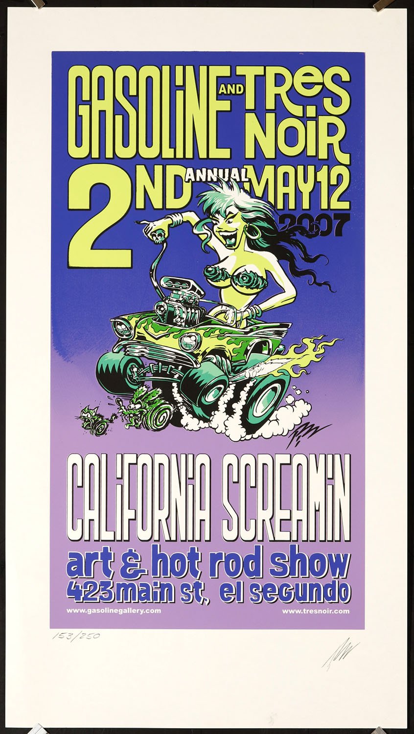 Pizz 2007 California Screamin Art Show Silkscreen Poster Pizz 2007 California Screamin Art Show Silkscreen Poster